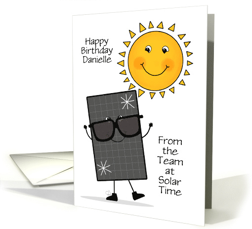 Solar Panel and Sun Characters Happy Birthday to Solar... (1761178)