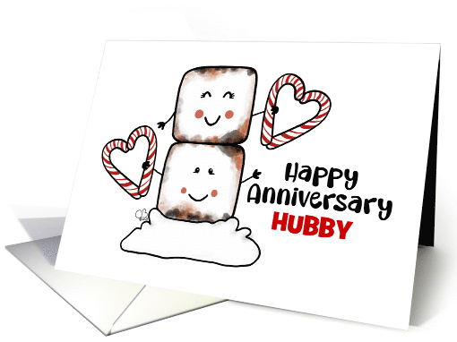 Customizable Happy Anniversary Husband Marshmallows Candy... (1813944)