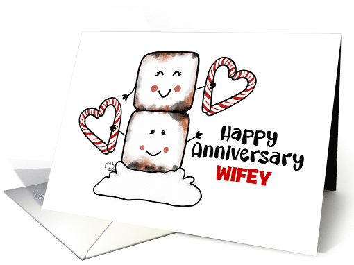 Customizable Happy Anniversary Wife Marshmallows Candy... (1814038)