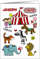 Happy Birthday for Joseph Circus Elements card