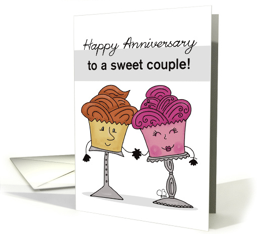 Customizable Happy Anniversary for Sweet Couple Cupcake... (1838488)