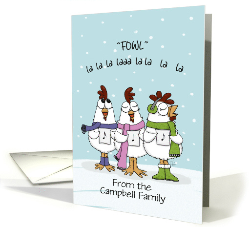 Customizable Merry Christmas From Campbell Family Chicken... (1879138)