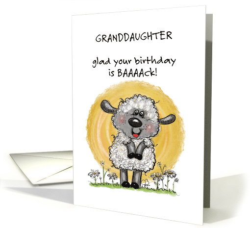 Customizable Happy Birthday Granddaughter card (1900074)