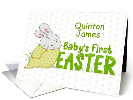 Customizable Name Baby's First Easter Quinton Bunny... (1900998)