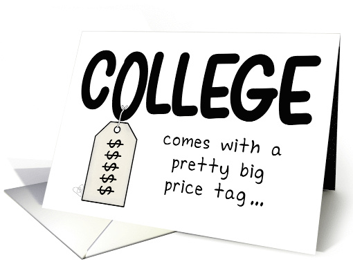 Congratulations High School Graduation College Bound Money Inside card