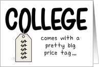 Congratulations High School Graduation College Bound Money Inside card