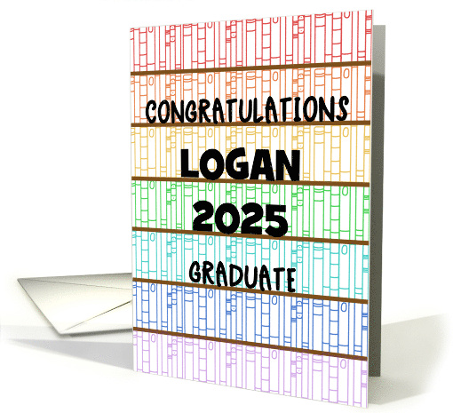 Customizable Congratulations 2025 Graduate Logan Rainbow... (1925808)