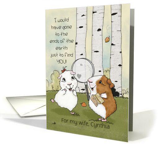 Happy Anniversary for Wife Cynthia Guinea Pigs Searching... (1946624)