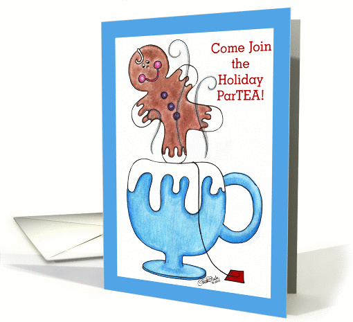 Gingerbread Man Holiday Party Invitation card (262457)