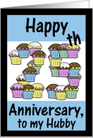 25th Anniversary Cupcakes-Husband card