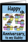 25th Anniversary Cupcakes-Husband card