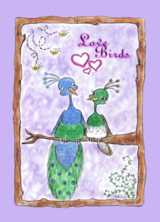 Peacock Love Birds...