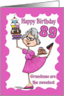 Granny Sweets- 89th Birthday card