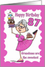 Granny Sweets- 87th Birthday card