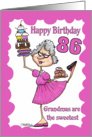 Granny Sweets- 86th Birthday card