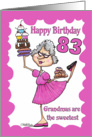 Granny Sweets- 83rd Birthday card