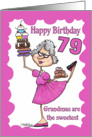 Granny Sweets- 79th Birthday card