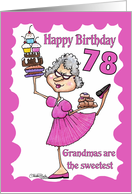 Granny Sweets- 78th Birthday card