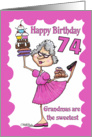 Granny Sweets- 74th Birthday card