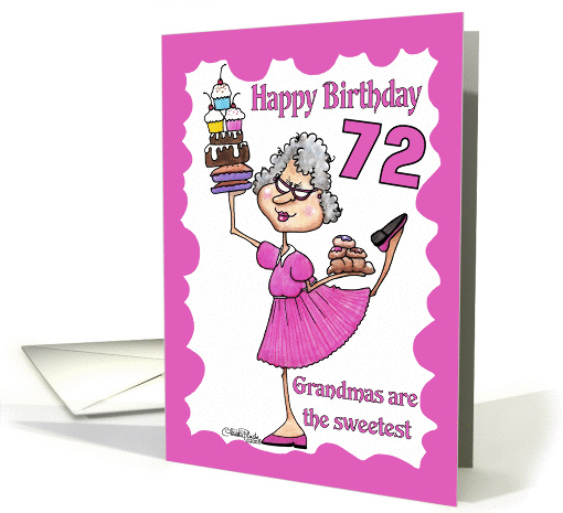 Granny Sweets- 72nd Birthday card (342939)