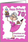 Granny Sweets- 70th Birthday card