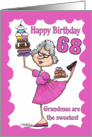 Granny Sweets-68th Birthday card