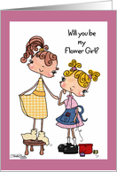 Will You Be My Flower Girl Perfect Fit Little Tailor card