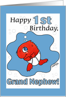 Small Fry 1st Birthday for Grand Nephew card