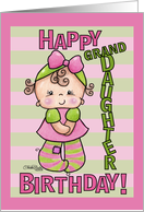 Striped Tights- Birthday granddaughter card