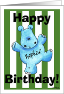 Happy Hippo Birthday Nephew card
