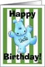 Happy Hippo Birthday Uncle card