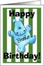 Happy Hippo Birthday Brother card