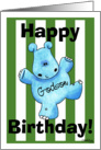 Happy Hippo Birthday Godson card