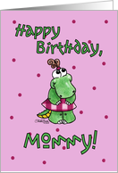 Little Alligator Girl-Birthday Mommy card