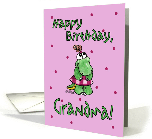 Little Alligator Girl-Birthday Grandma card (367426)
