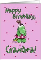 Little Alligator Girl-Birthday Grandma card