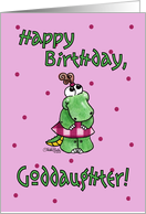 Little Alligator Girl-Birthday Goddaughter card