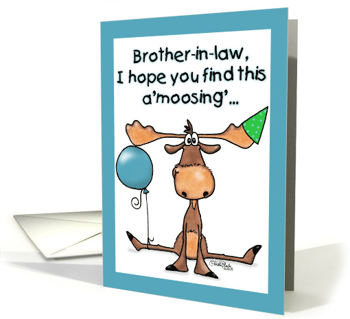 A'moosing' Happy Birthday for Brother in law Moose Balloon... (381952)