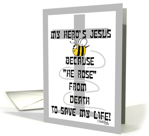 Happy Good Friday Hero is Jesus He Rose card (405917)