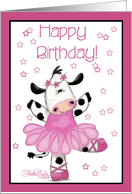 Cow Ballerina Happy Birthday Dance Your Dairy’ere Off card