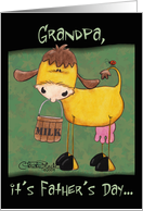 Milk Cow Father’s Day Grandpa card