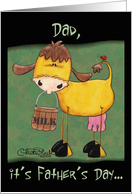 Milk Cow Father’s Day Dad card