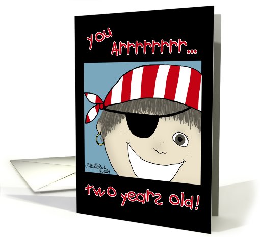 Second Birthday Pirate Boy card (486210)