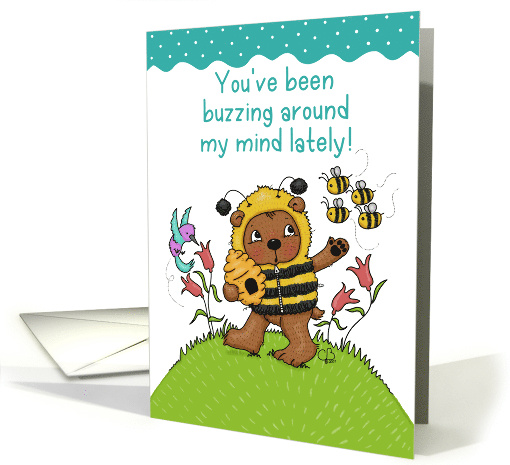 Thinking of You Bear Dressed as Bee with Beehive card (48904)