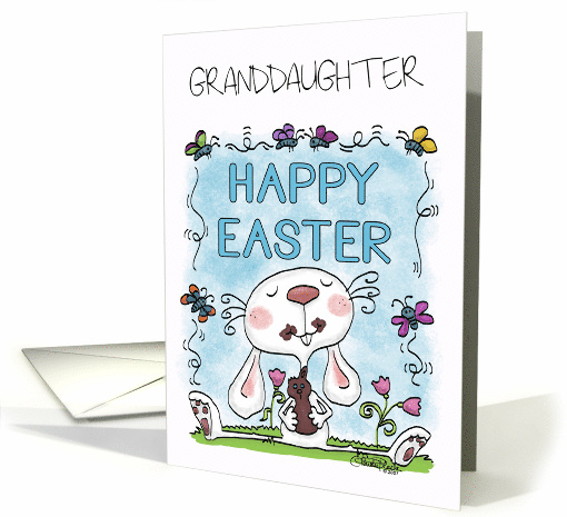 Customizable Happy Easter for Granddaughter Bunny Eats... (49499)