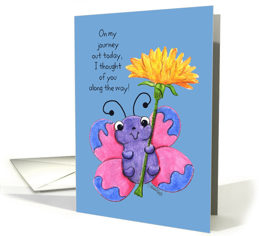 Butterfly Journey-For Girl on her Birthday card (50021)