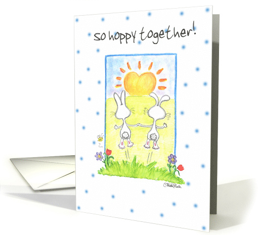The Bunny Hop Happy Anniversary For Spouse card (50661)