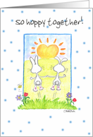 The Bunny Hop Happy Anniversary For Spouse card