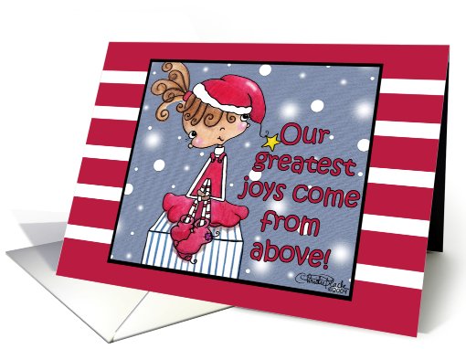 Christmas- Girl- Joy from above! card (522242)