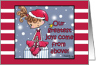 Christmas- Girl- Joy from above! card